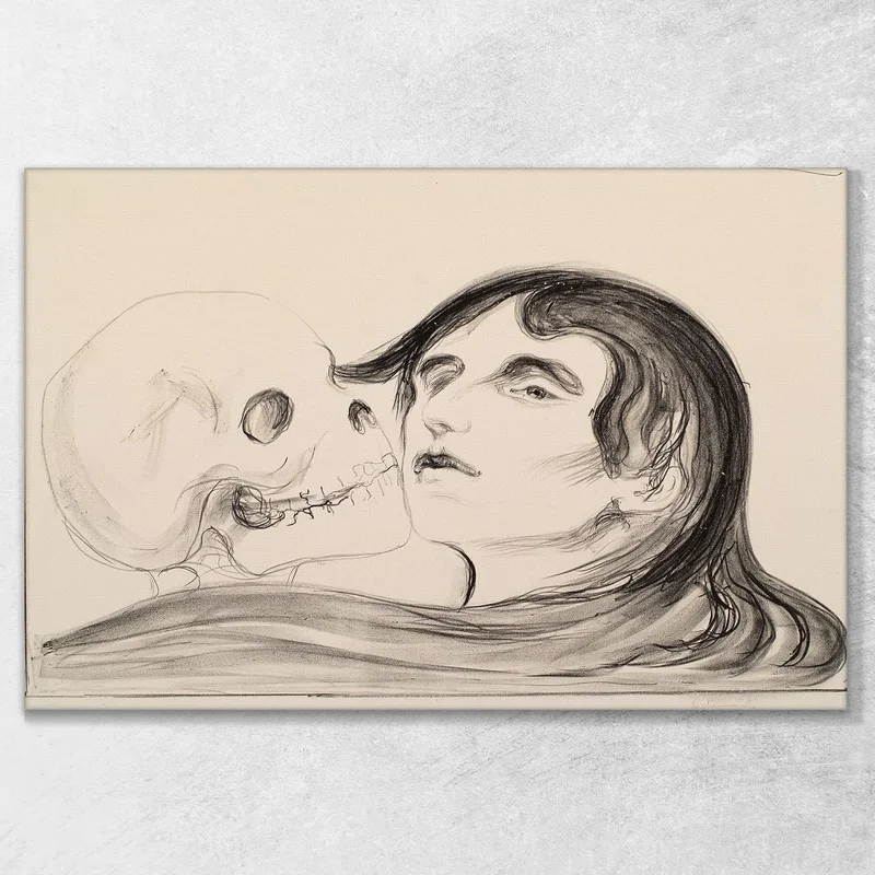 El Beso De La Muerte Edvard Munch