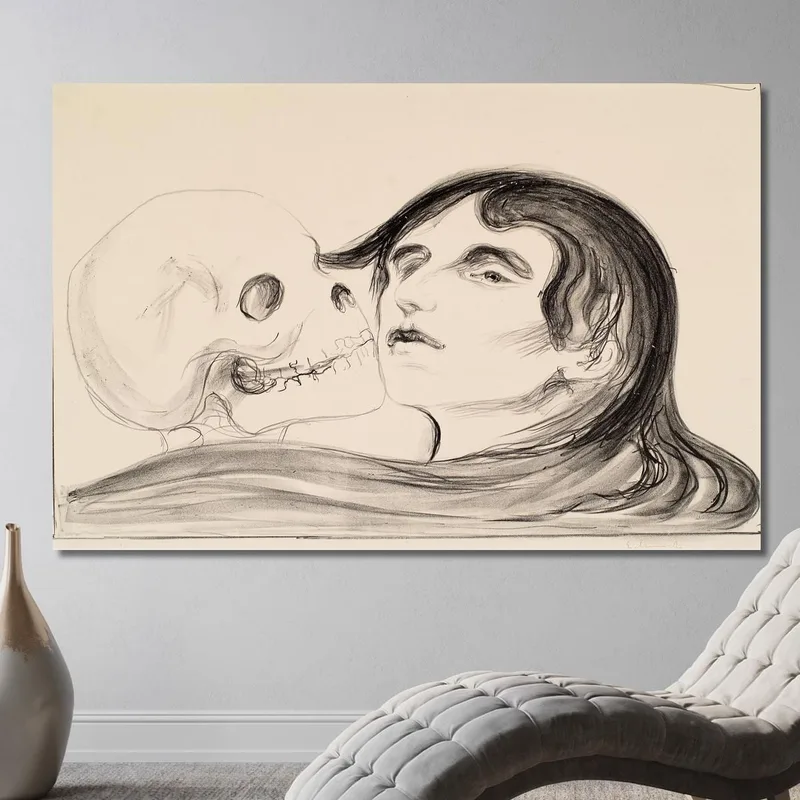 El Beso De La Muerte Edvard Munch