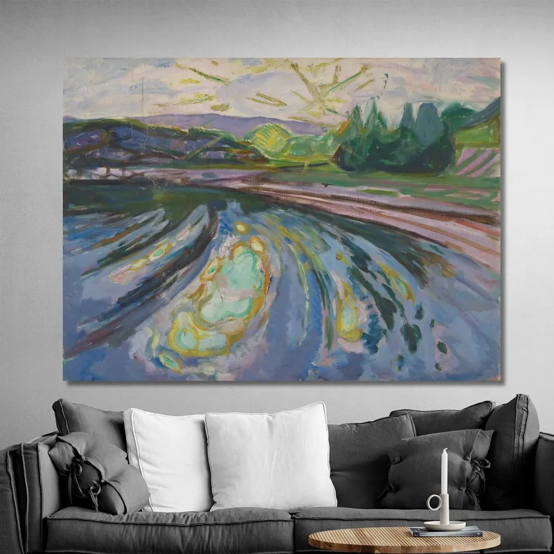 Olas Contra La Orilla Edvard Munch
