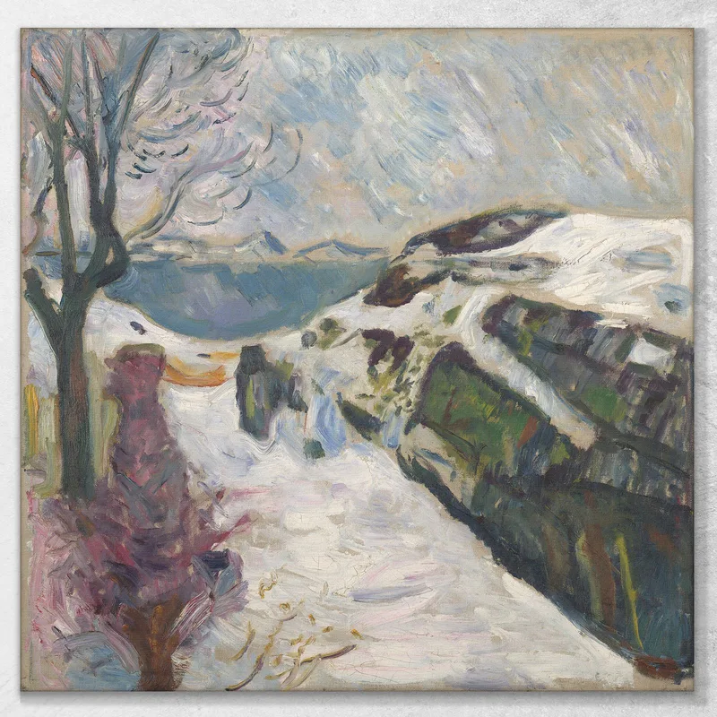 Winter Landscape From Kragerø Edvard Munch