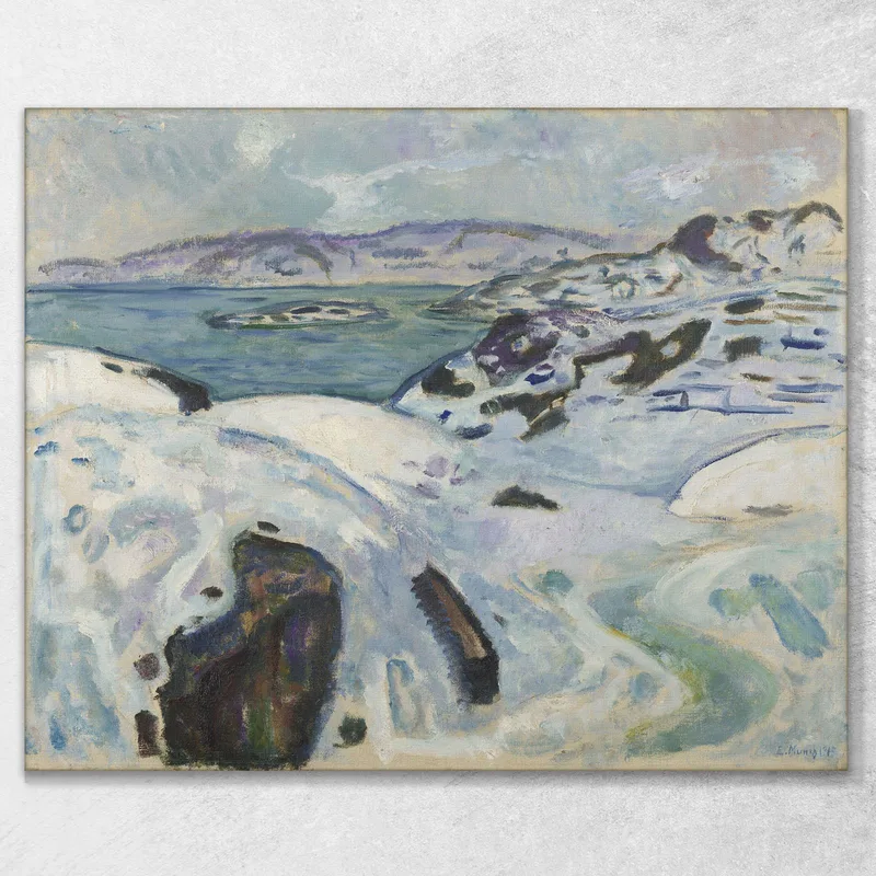 Winter On The Fiord Edvard Munch