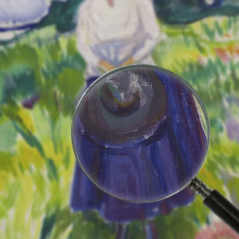 Woman In A Green Meadow Edvard Munch