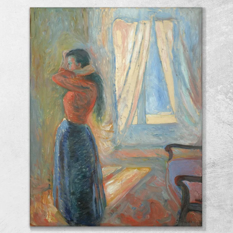 Donna Che Si Guarda Allo Specchio Edvard Munch