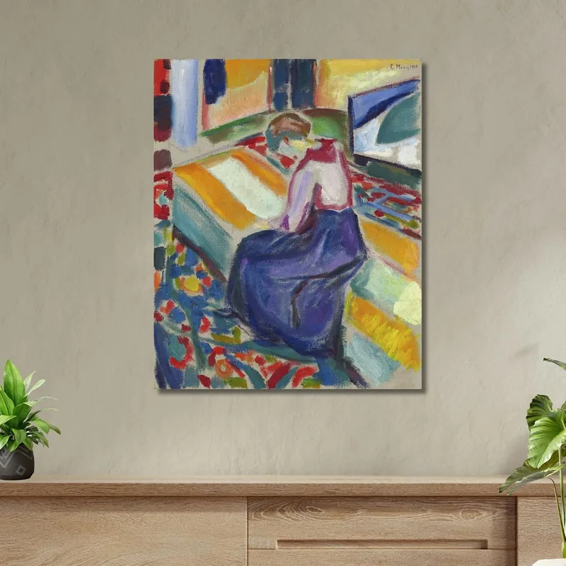 Frau Sitzt Auf Einer Couch Edvard Munch