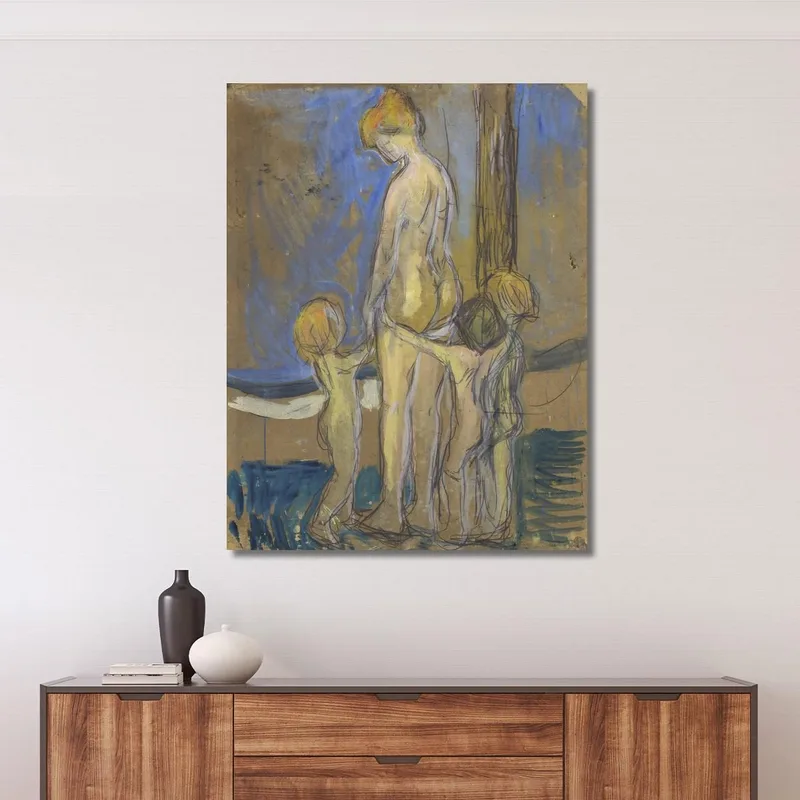 Mujer Con Niños Edvard Munch