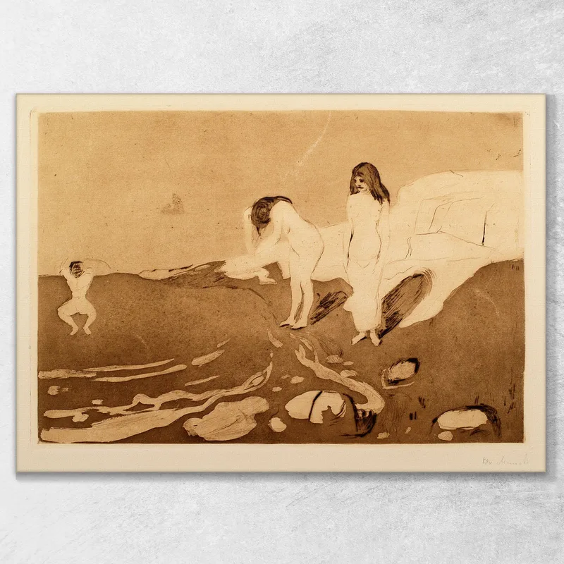 Mujeres Bañándose Edvard Munch