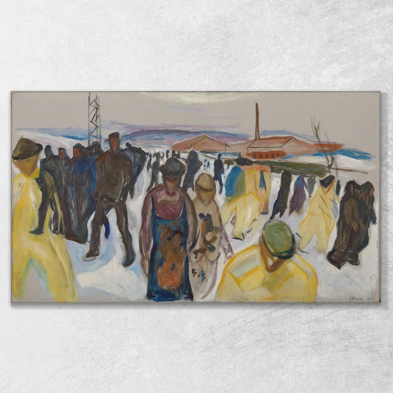 Workers Returning Home Edvard Munch