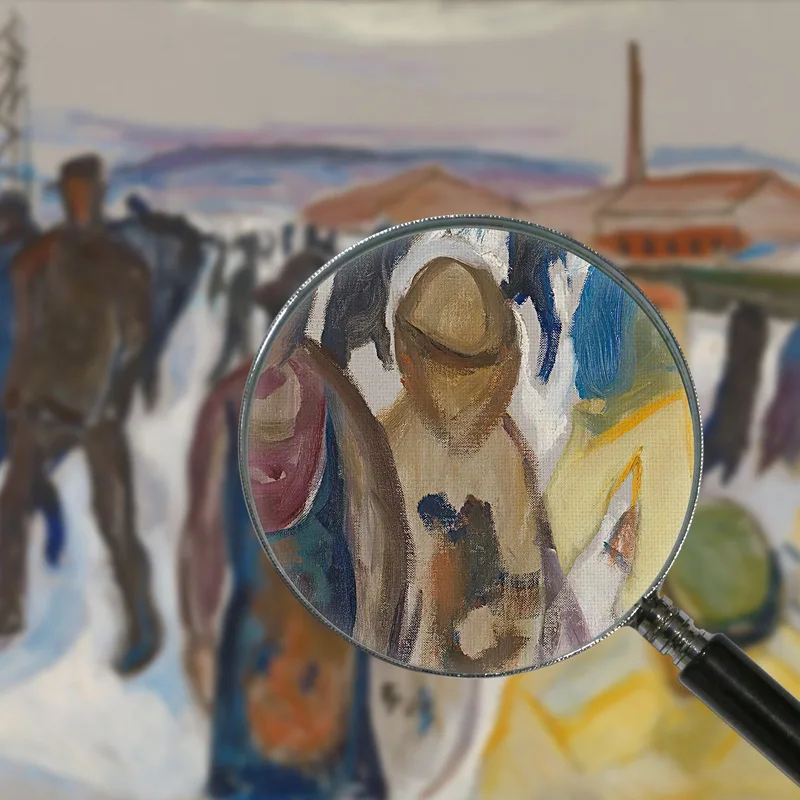 Workers Returning Home Edvard Munch