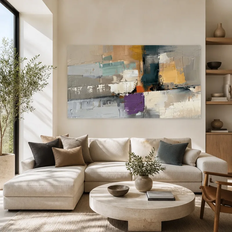 Kunstdruck moderne abstrakte texturkomposition
