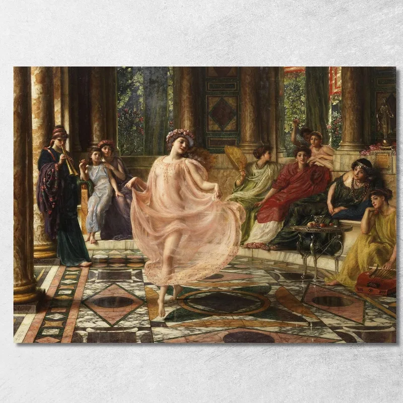 La Danza Ionica Edward John Poynter quadro stampa su tela