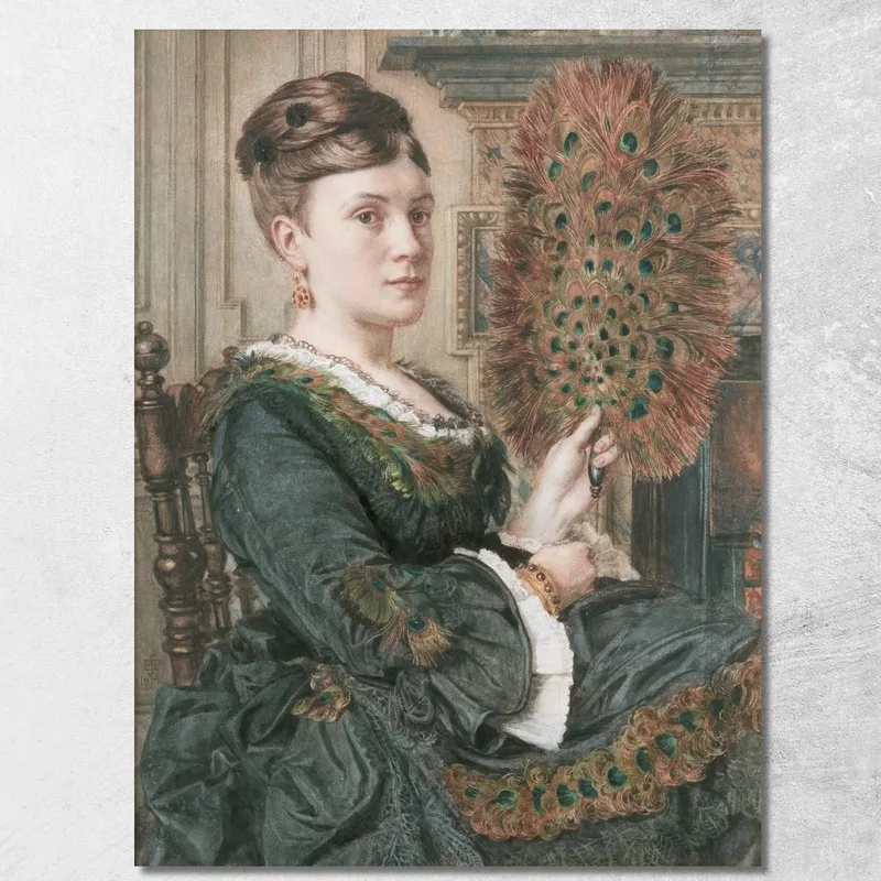 Il Ventaglio Del Pavone Edward John Poynter quadro stampa su tela