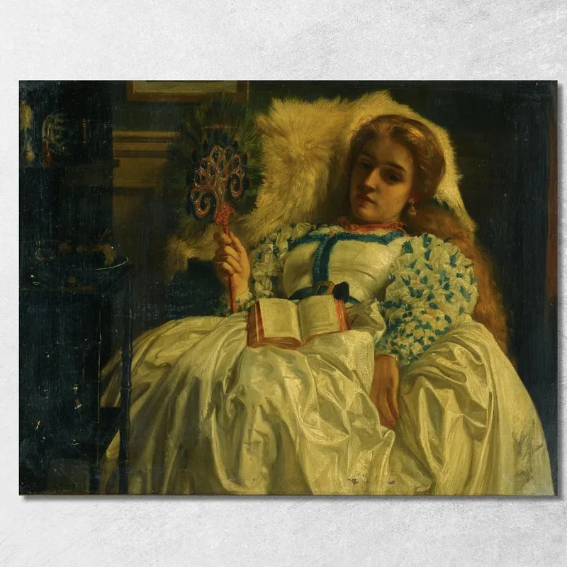 Il Ventaglio Del Pavone Edward John Poynter quadro stampa su tela