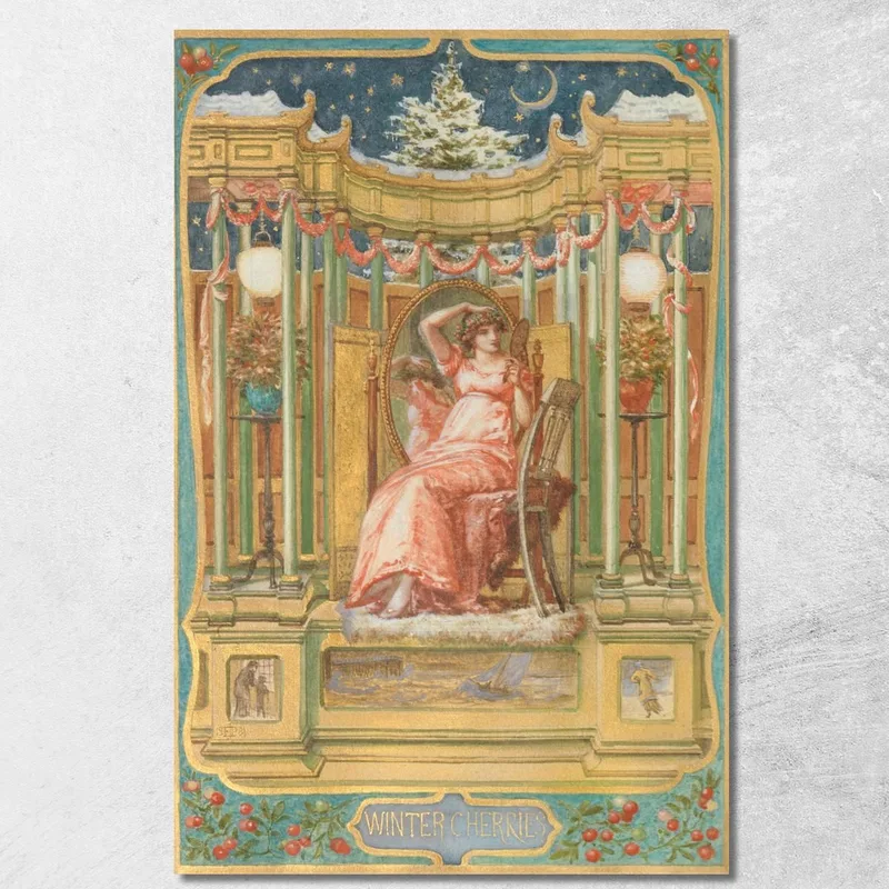 Ciliegie D'Inverno Edward John Poynter quadro stampa su tela
