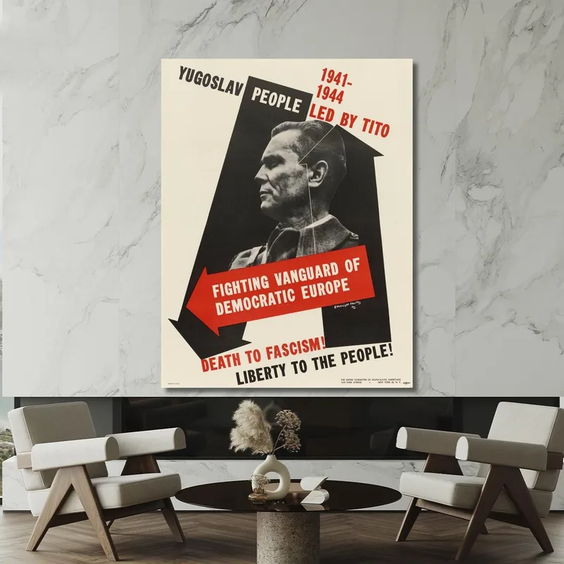 Death To Fascism! Liberty To The People! Edward McKnight Kauffer