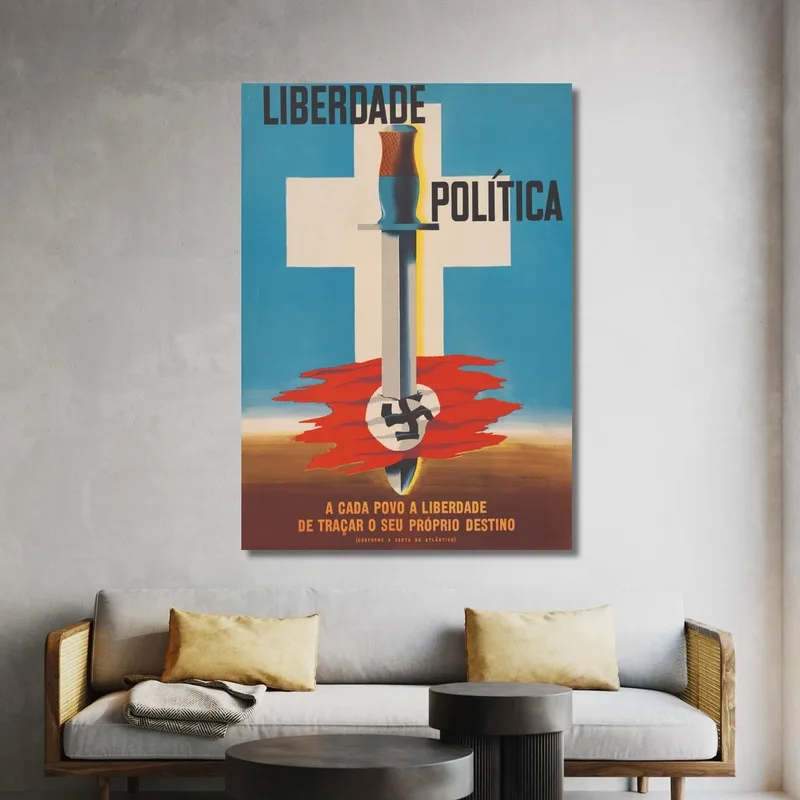 Liberdade Politica A Cada Povo A Liberdade De Tracar O Seu Proprio Destino Edward McKnight Kauffer