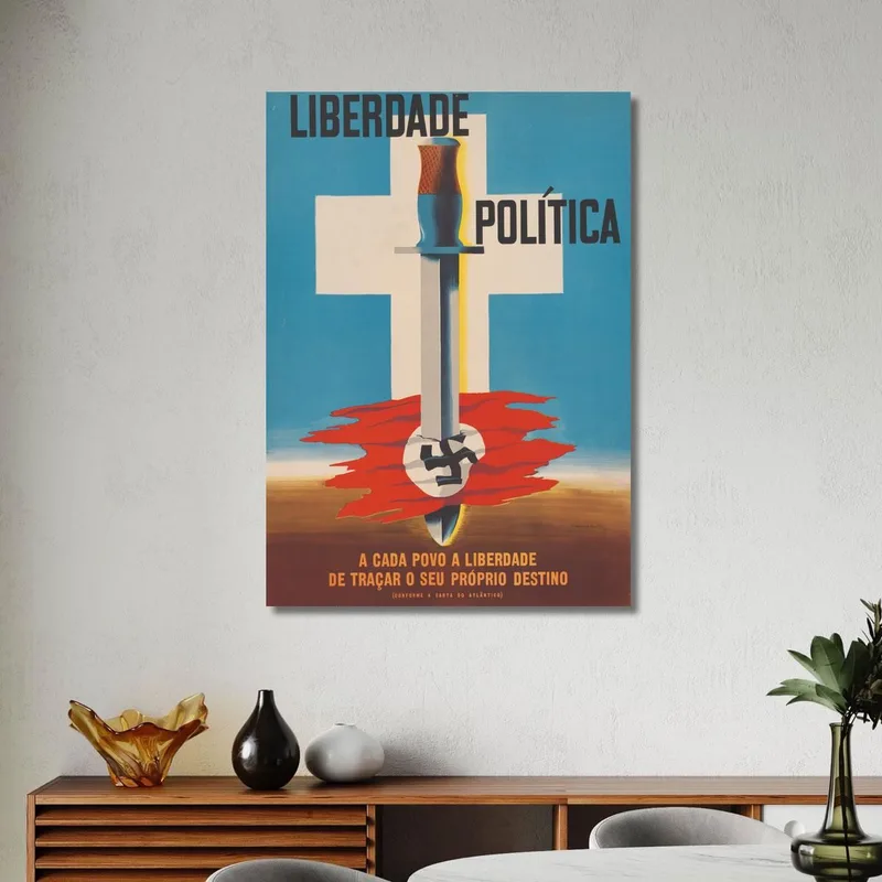 Liberdade Politica A Cada Povo A Liberdade De Tracar O Seu Proprio Destino Edward McKnight Kauffer