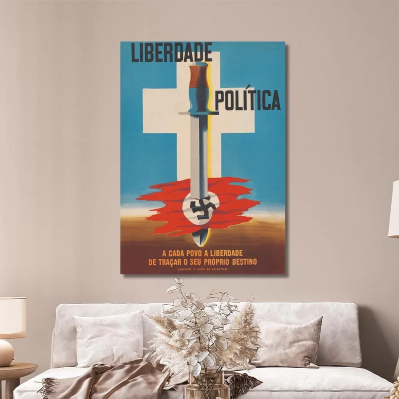 Liberdade Politica A Cada Povo A Liberdade De Tracar O Seu Proprio Destino Edward McKnight Kauffer