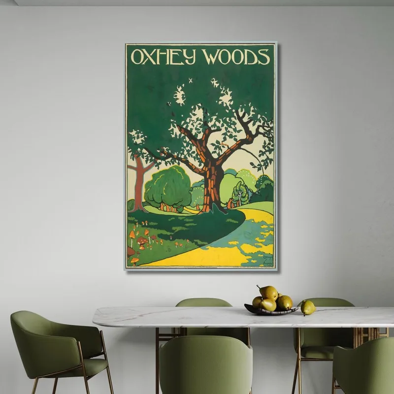 Oxhey Woods London Underground Edward McKnight Kauffer