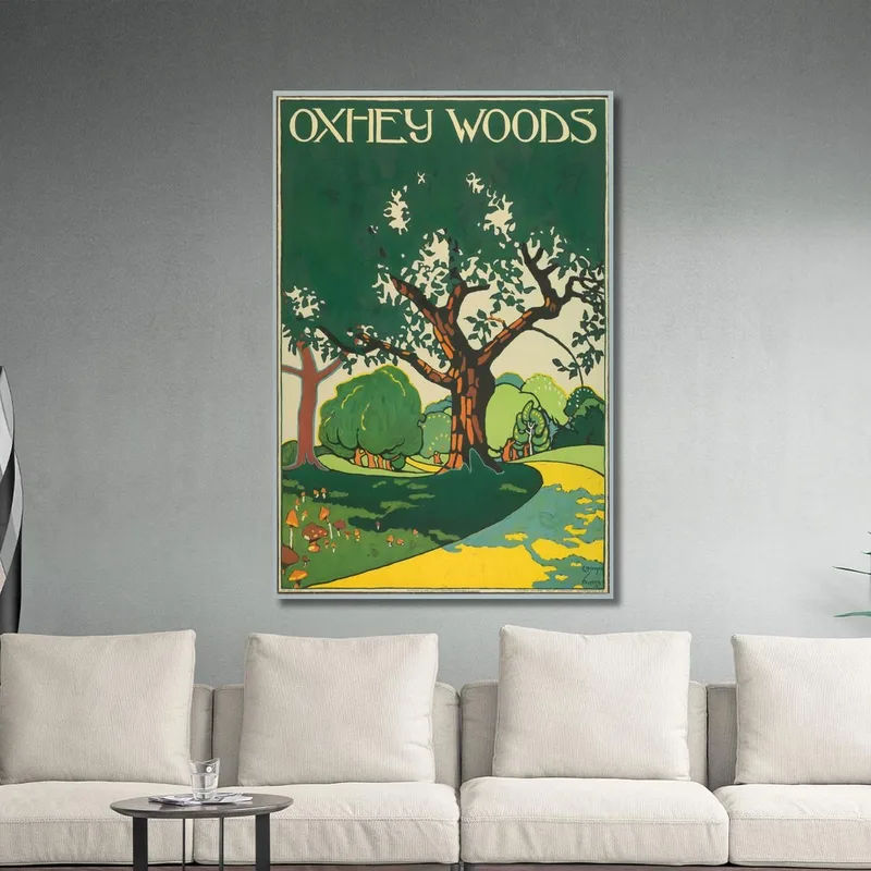 Oxhey Woods London Underground Edward McKnight Kauffer