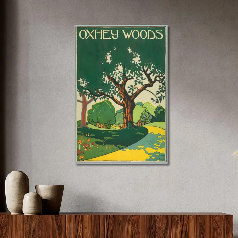 Oxhey Woods London Underground Edward McKnight Kauffer