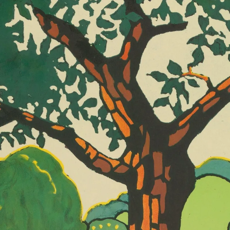 Oxhey Woods London Underground Edward McKnight Kauffer