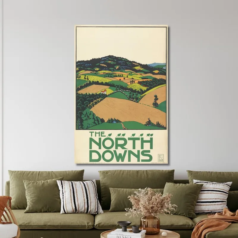 The North Downs London Underground Edward McKnight Kauffer