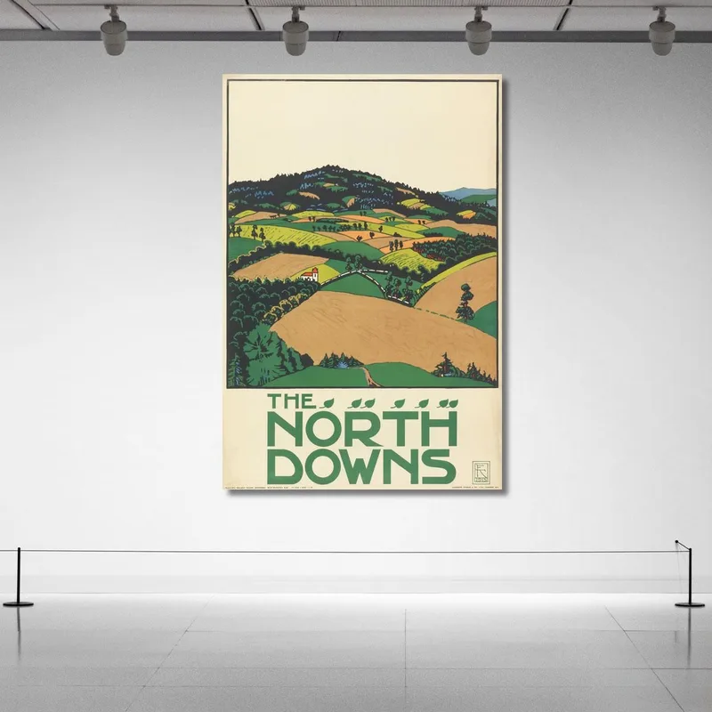 The North Downs London Underground Edward McKnight Kauffer