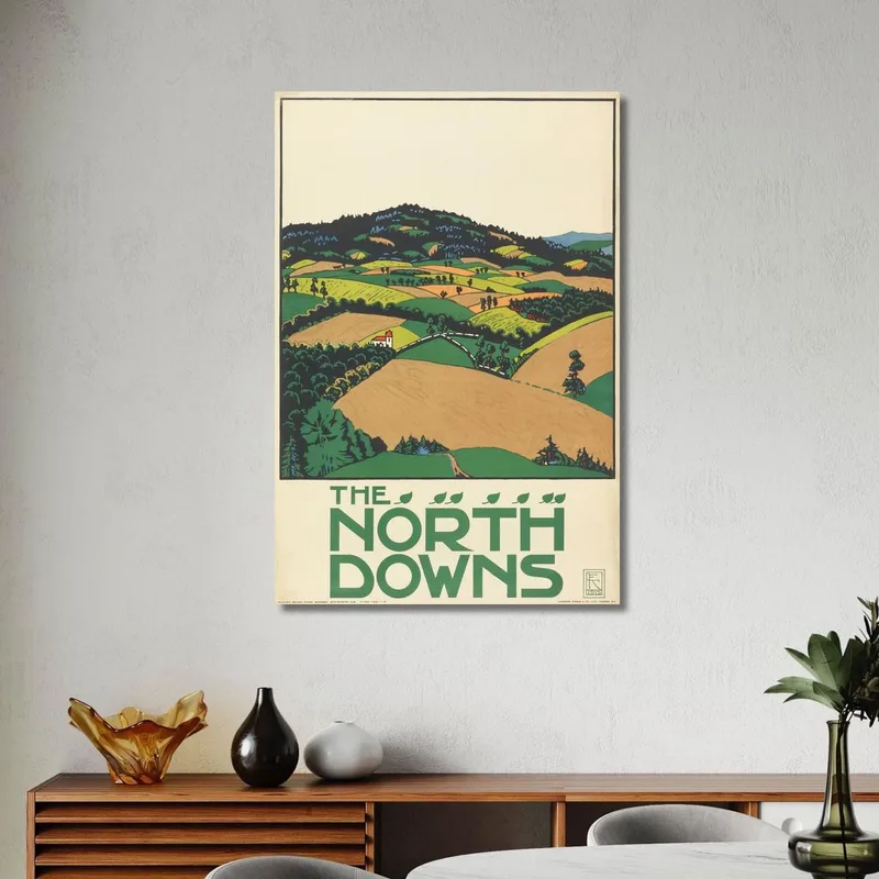 The North Downs London Underground Edward McKnight Kauffer