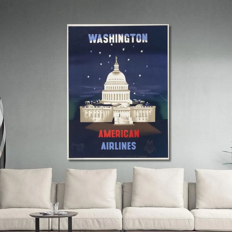 Washington American Airlines Edward McKnight Kauffer