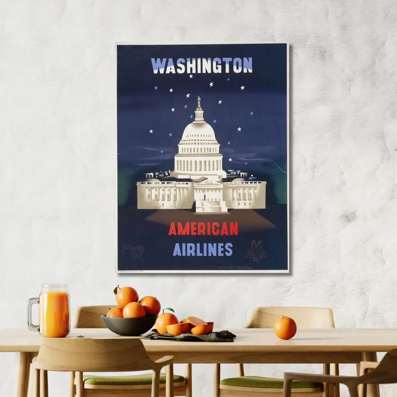 Washington American Airlines Edward McKnight Kauffer