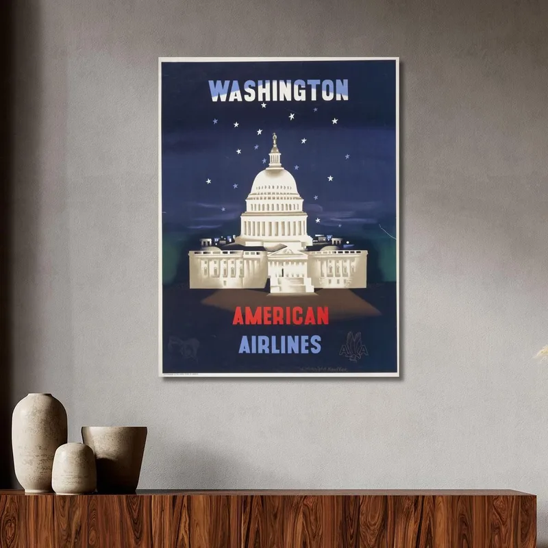 Washington American Airlines Edward McKnight Kauffer
