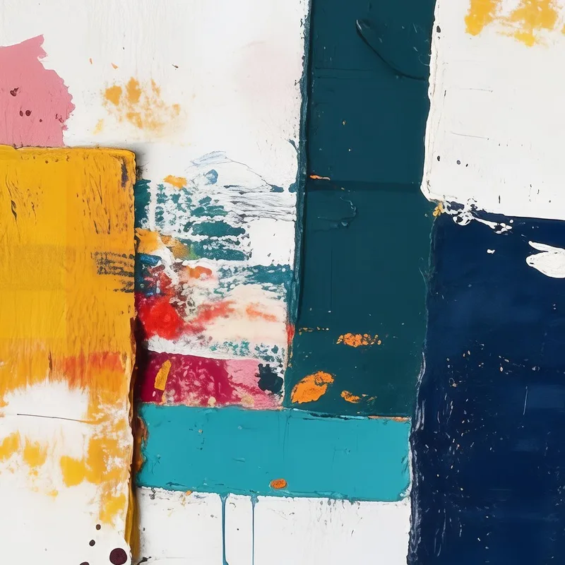 Colorful Abstract Blocks canvas wall art