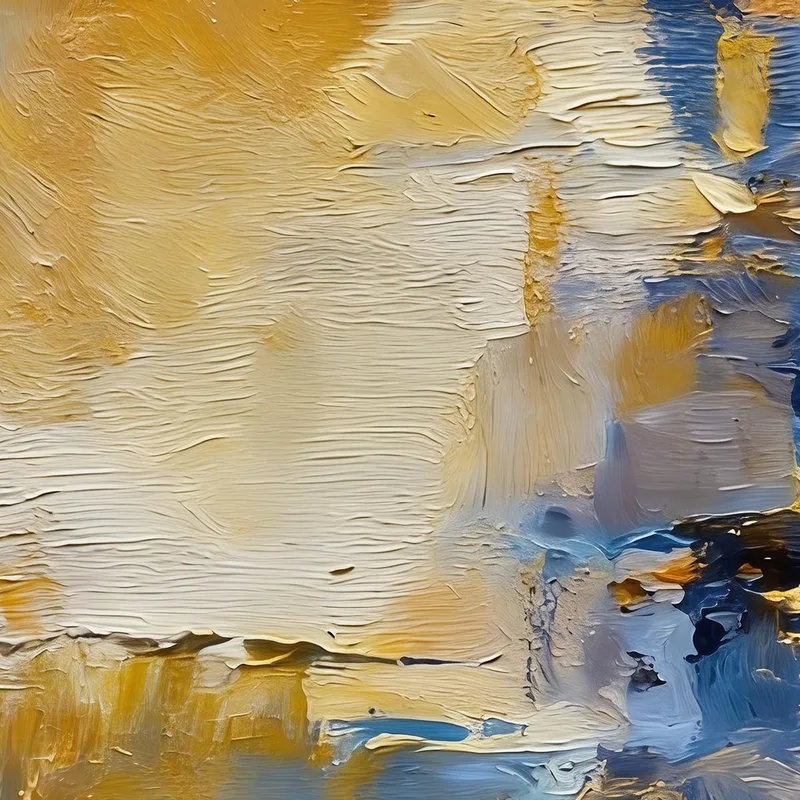 Canvas art print blue gold abstract expression