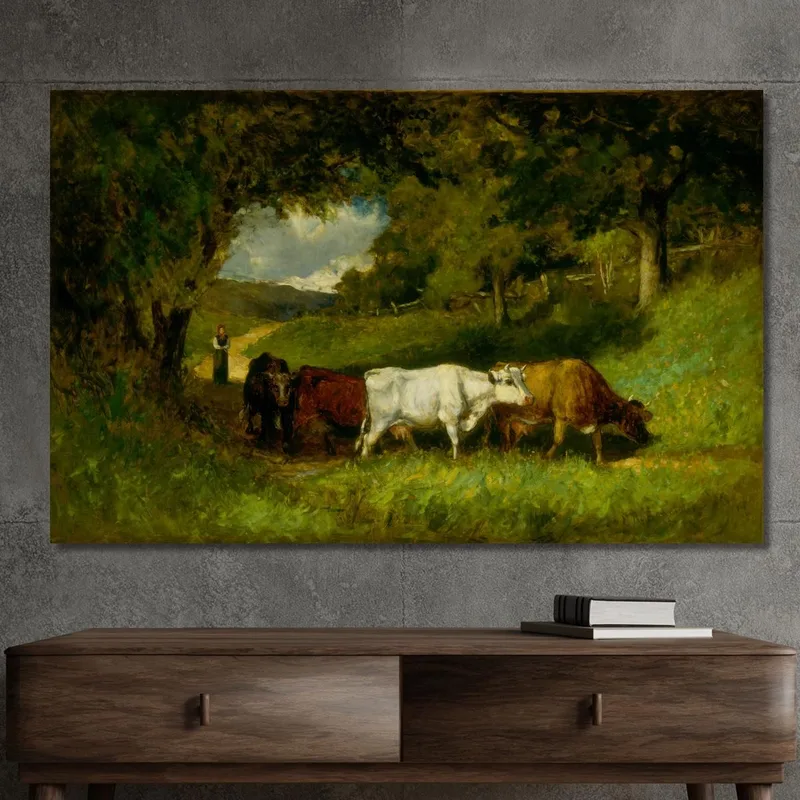 Driving Home The Cows Edward Mitchell Bannister