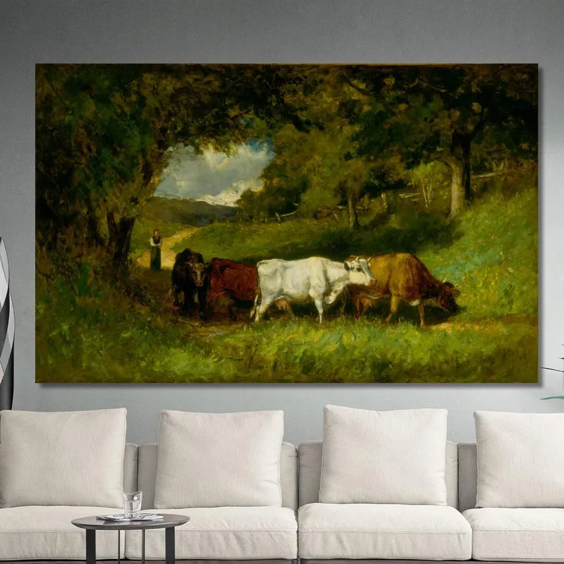 Driving Home The Cows Edward Mitchell Bannister
