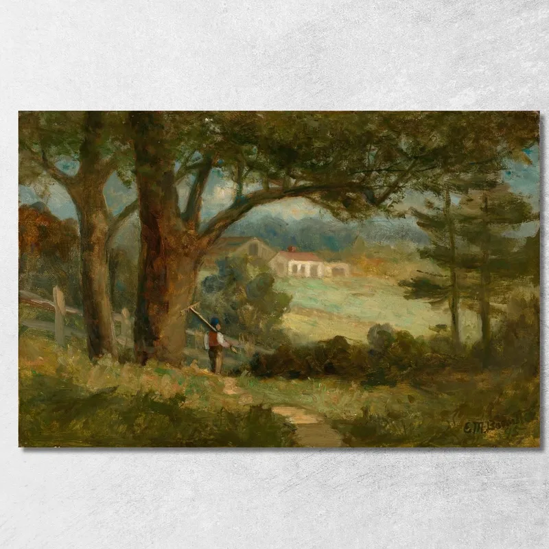 Vers La Maison Edward Mitchell Bannister tableau impression sur toile