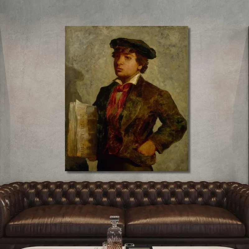 Newspaper Boy Edward Mitchell Bannister