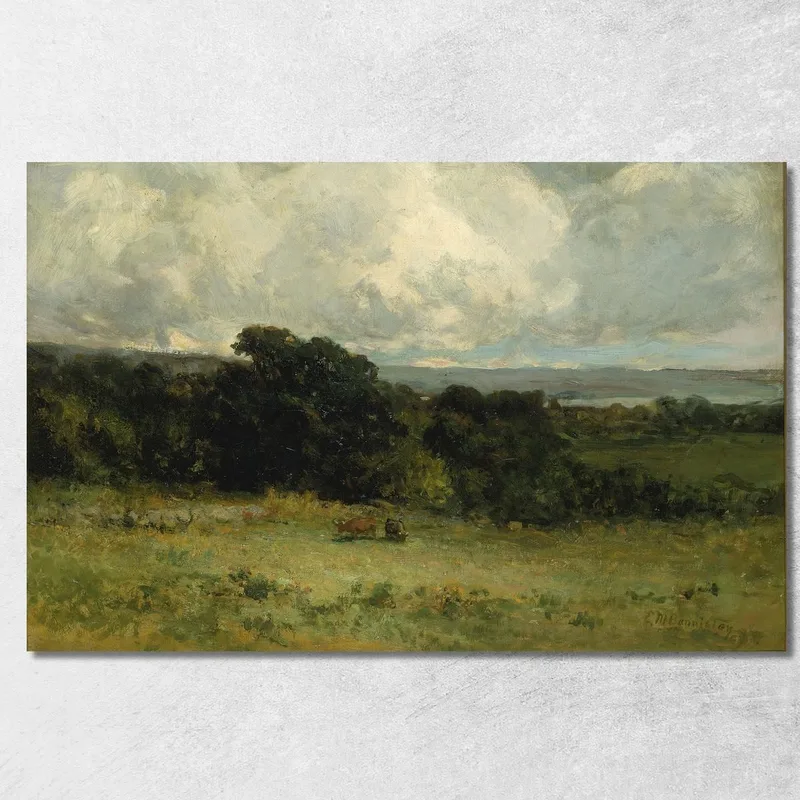 Pâturages Agréables Edward Mitchell Bannister tableau impression sur toile