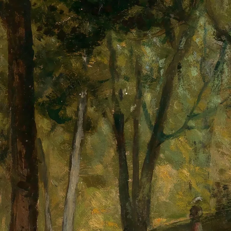 Paisaje Con Árboles Edward Mitchell Bannister