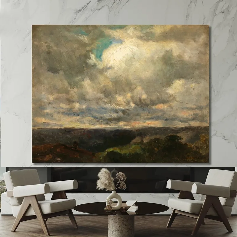 Landscape Cloudy Sky Edward Mitchell Bannister
