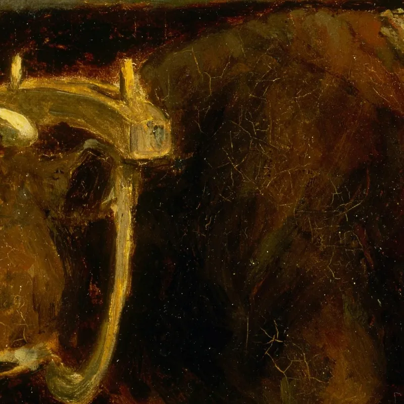 Hombre Con Dos Bueyes Edward Mitchell Bannister