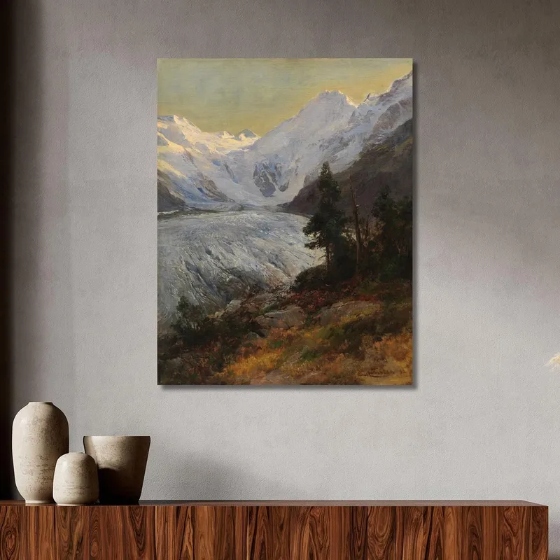 Am Morteratschgletscher Edward Theodore Compton