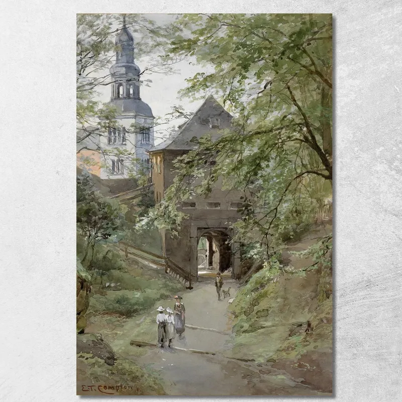 Augustiner Bräu Y Monasterio Mülln Edward Theodore Compton cuadro en lienzo