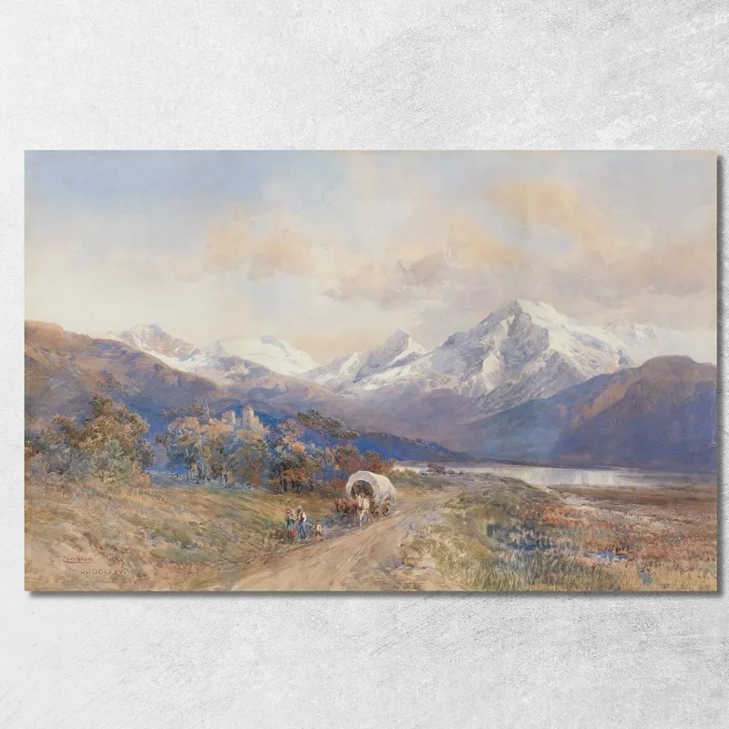 Vista Del Ortler Desde San Valentín Edward Theodore Compton cuadro en lienzo