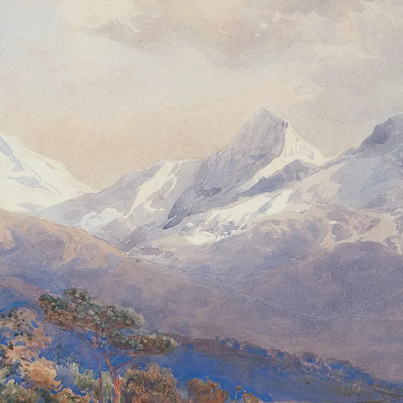 Blick Auf Den Ortler Von St. Valentin Edward Theodore Compton