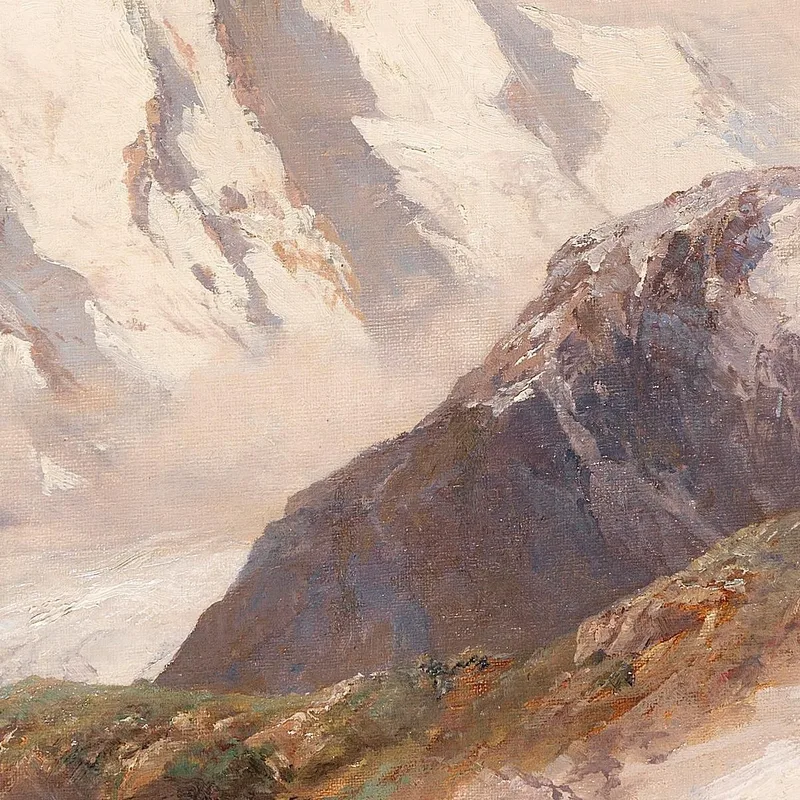 Vista Sul Versante Nord Del Grossglockner Edward Theodore Compton
