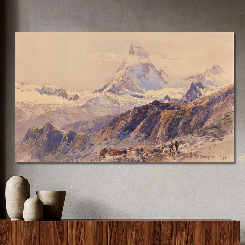 El Matterhorn Desde Triftkumme Edward Theodore Compton