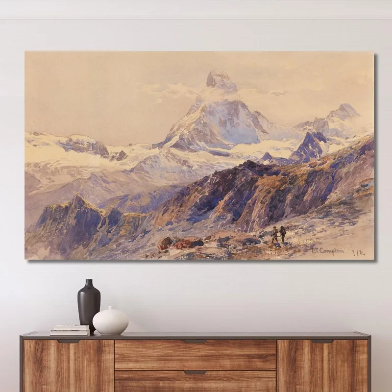 El Matterhorn Desde Triftkumme Edward Theodore Compton