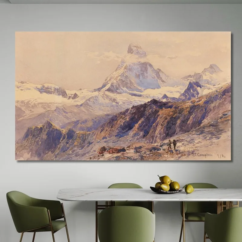 El Matterhorn Desde Triftkumme Edward Theodore Compton