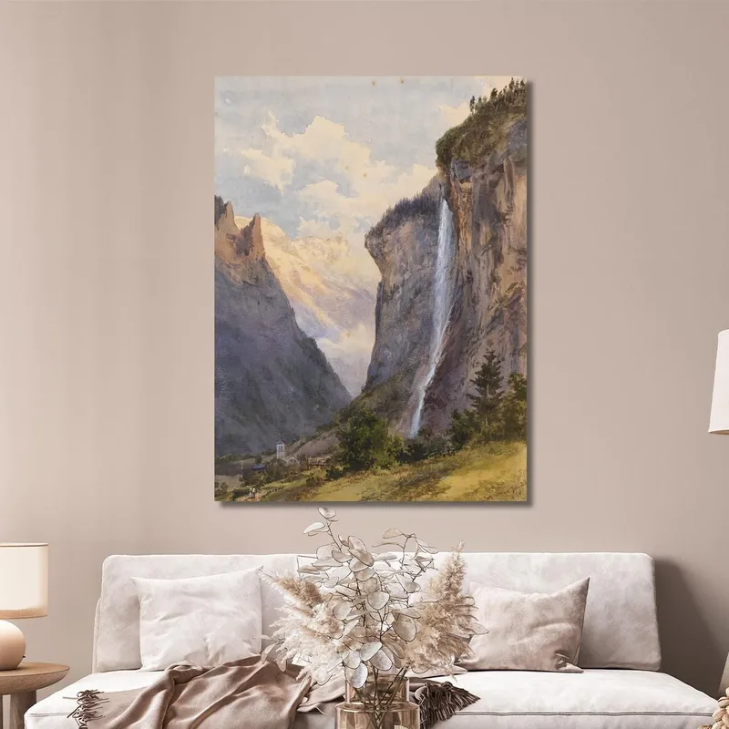 La Chute De Staubbach À Lauterbrunnen Suisse Edward Theodore Compton